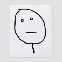 Poker Face Rage Face Meme flyers