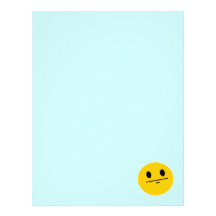 Poker Face Smiley face Customized Letterhead