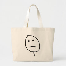Poker Face Tote Bag