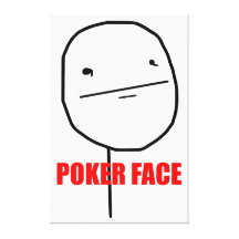 Poker Face - Wrapped Canvas Stretched Canvas Prints