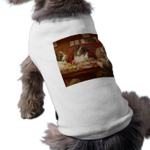 poker hound doggie t-shirt