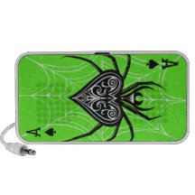 Poker Inspired ACE of SPIDERS Gambler Hour Portable Speakers