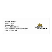 Poker king business card