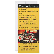 Poker Night Casino Theme Invite