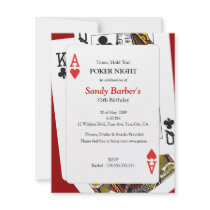 Poker Night - Texas Hold 'Em Party Invitation