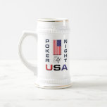 Poker Night USA Beer Stein Mug w front/back design