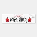 Poker Pirate bumper sticker