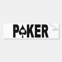 POKER Player Bumper Sticker