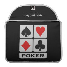 Poker Player custom MacBook sleeve Sleeves For MacBook Pro