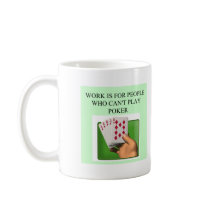 poker player lucky design coffee mug
