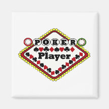 Poker Player Refrigerator Magnets