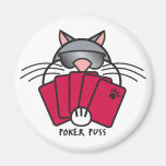 Poker Puss Magnet