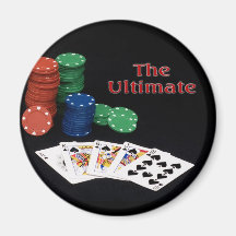 Poker Royal Flush Refrigerator Magnet