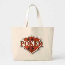 Poker Shield Tote Bags