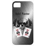 Poker Skulls Chrome Custom iPhone 5 Cases