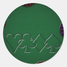 Poker Table Top Sticker