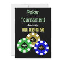 Poker Tournament Invitations