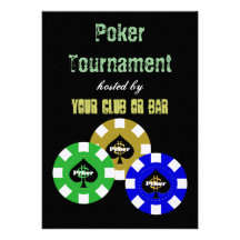 Poker Tournament Invitations