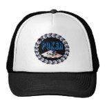 POKER WITH CARDS AND CHIPS TRUCKER HAT