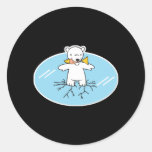 polaire concernez la glace criquée adhésif rond