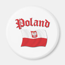 Poland Flag Refrigerator Magnets
