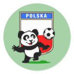 Poland Football Panda Sticker