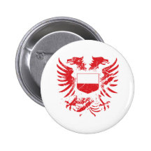 Poland Grunged Button