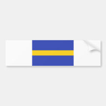 poland region slaskie flag state district county bumper sticker