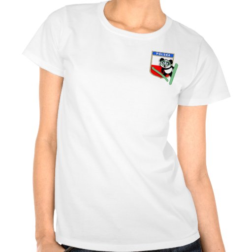 Poland Ski-jumping Panda Tee Shirts