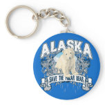 Polar Bear Alaska Keychain
