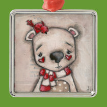 Polar Bear and Friend - Ornament ornaments
