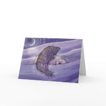 Polar Bear Angel Christmas Card by Molly Harrison