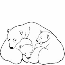 Polar Bear Art Ornament Bear Keepsake & Gifts Photo Cut Out