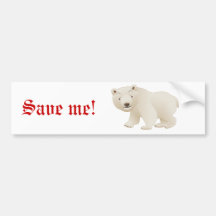 Polar Bear Bumper Sticker