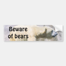 polar bear bumper stickers