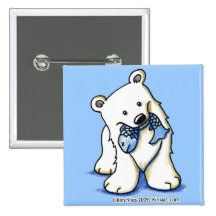 Polar Bear Button