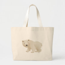 Polar Bear Canvas Bags