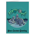 Polar Bear Card Custom Cards Wildlife Art Card