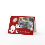 Polar Bear Christmas Photo Card