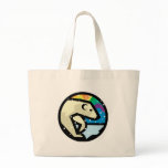 polar bear circle design bags
