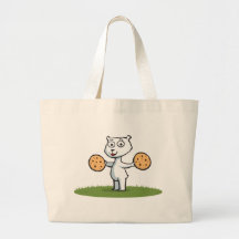 Polar Bear Cookie Canvas Bags