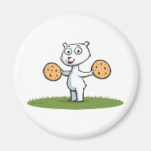 Polar Bear Cookie Fridge Magnet
