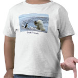 Polar Bear Cub & Penguin Best Friends Kids Tees