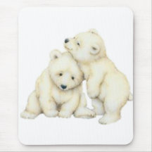 Polar Bear Cubs Mousepad