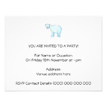 Polar Bear. Custom Announcements