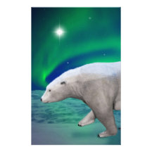 Polar Bear Custom Stationery