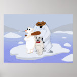 Polar Bear Gang Poster Print