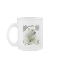 Polar Bear Glass Coffee Mug