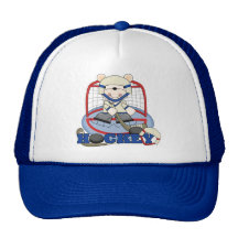 Polar Bear Hockey Goalie Tshirts and Gifts Trucker Hat