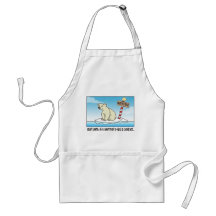 Polar Bear Ice Christmas Aprons